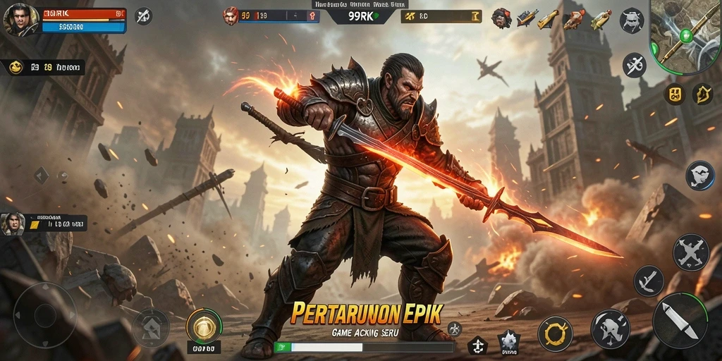 Tampilan gameplay 99RK yang mendebarkan dan penuh aksi.