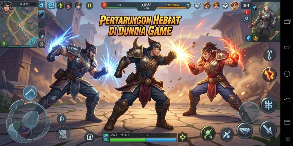 Tampilan gameplay menegangkan di AJR88 dengan aksi pertarungan yang seru.