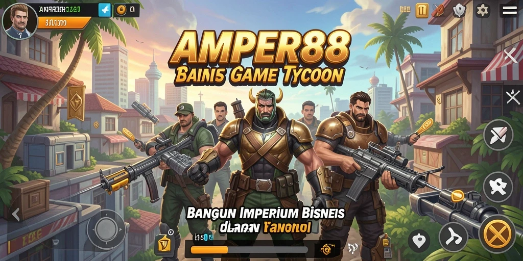 Tampilan gameplay AMPER88 yang penuh dengan keseruan Tycoon.