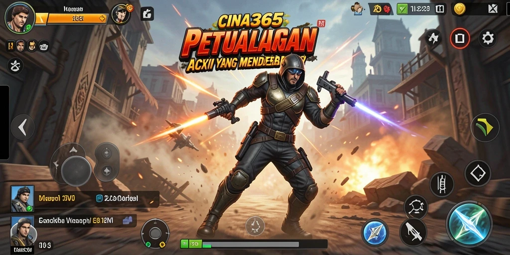 Tangkapan layar CINA365 menunjukkan aksi seru dan grafis luar biasa.