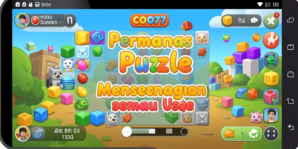 Gameplay COO77 yang menantang dalam menyelesaikan teka-teki Puzzle.