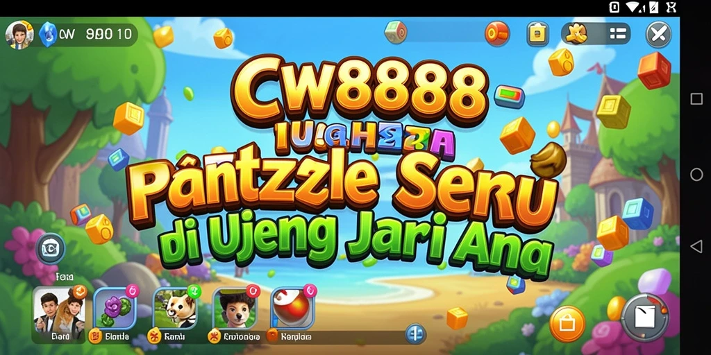 Tampilan gameplay seru dari permainan puzzle CW8888.