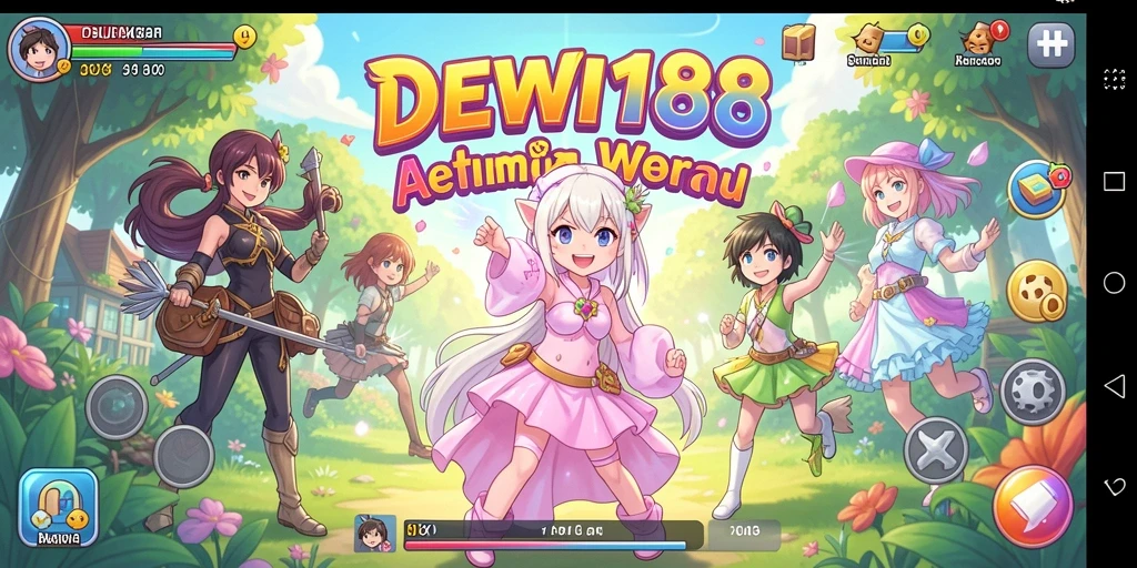 Tampilan gameplay DEWI188 dengan karakter Anime yang dinamis.