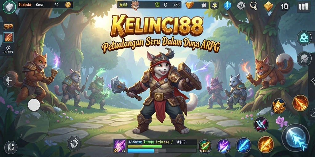 Tangkapan layar menampilkan aksi seru dalam gameplay KELINCI88 ARPG.