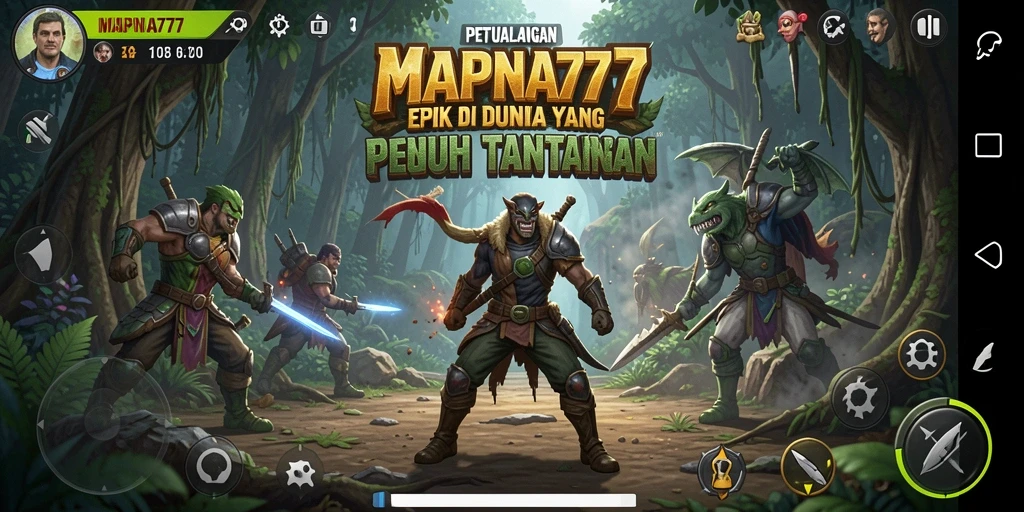Tampilan gameplay MAPNA777 yang mengasyikkan dalam dunia petualangan.