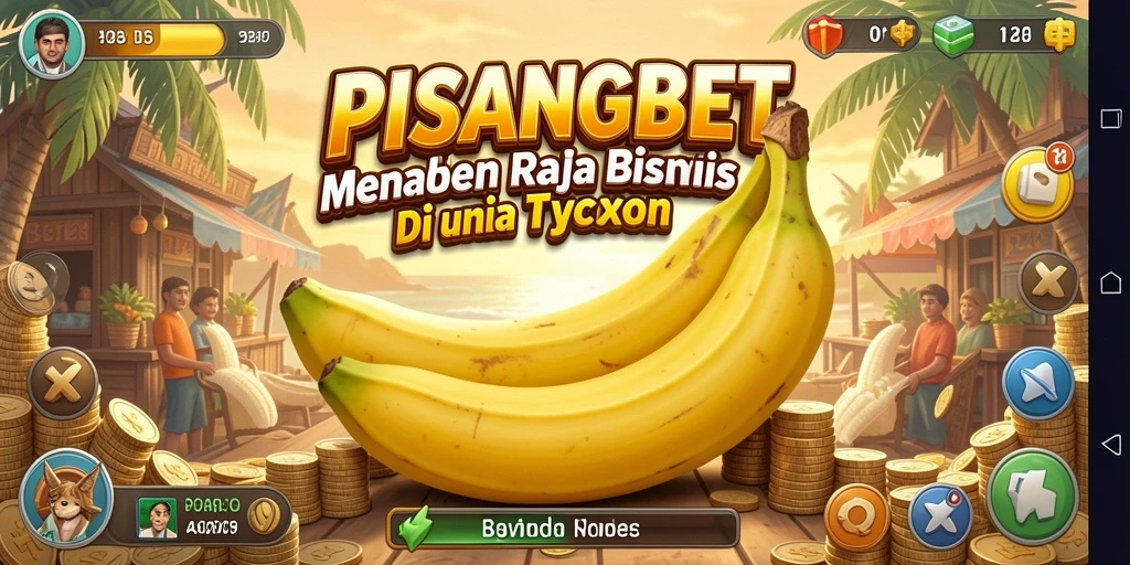 Tangkapan layar gameplay PISANGBET yang menampilkan kebun pisang yang subur.