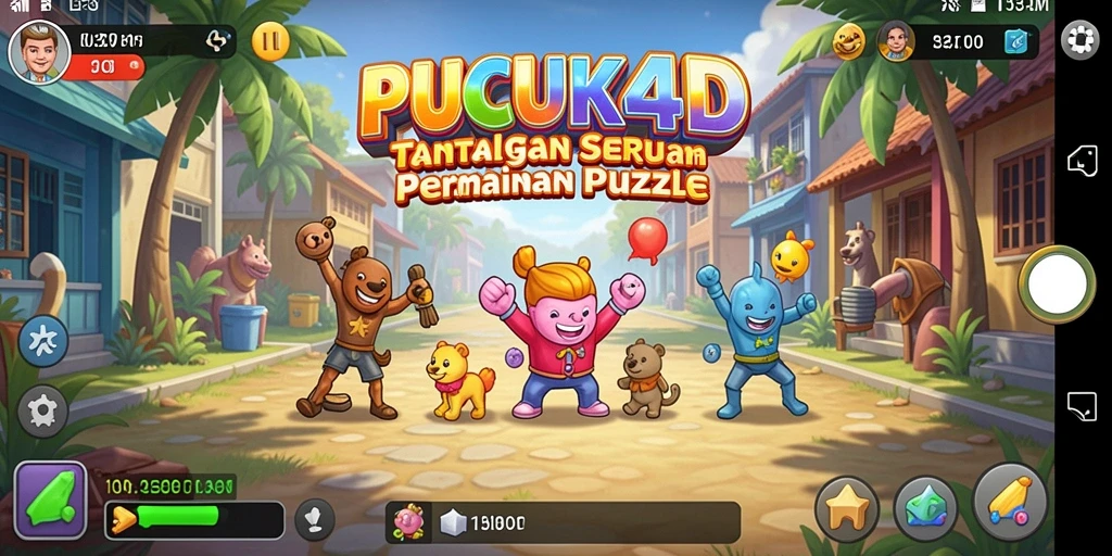 Tampilan gameplay PUCUK4D yang menantang dan menarik.