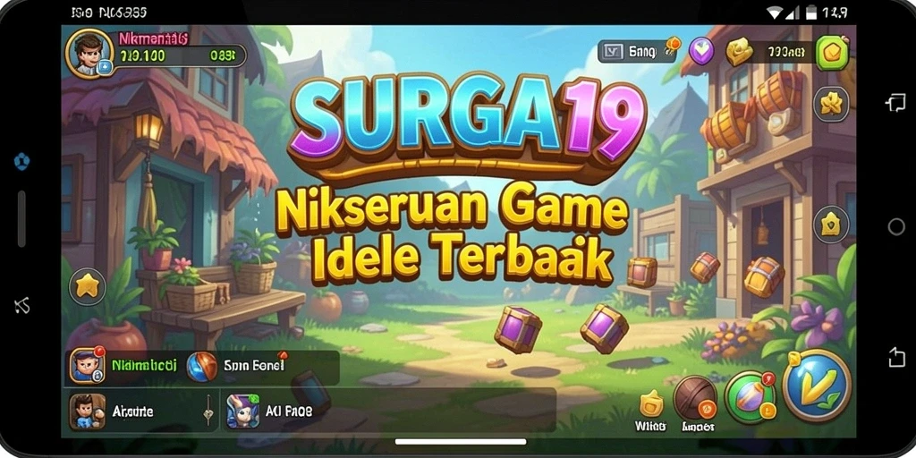 Screenshot SURGA19 menunjukkan gameplay seru dalam pengumpulan sumber daya.