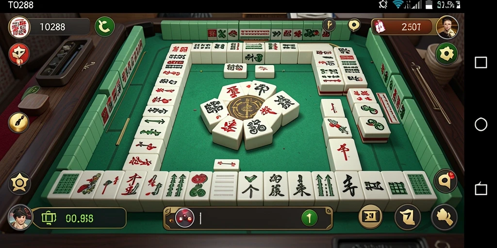 Tampilan gameplay menegangkan dan seru dalam game Mahjong TO288.