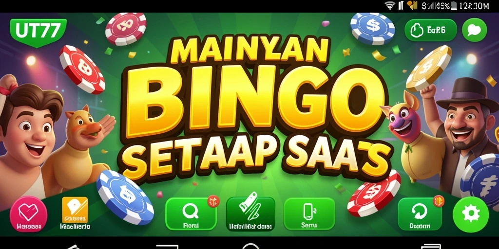 Gameplay seru Bingo UT77 dengan antarmuka yang menarik.